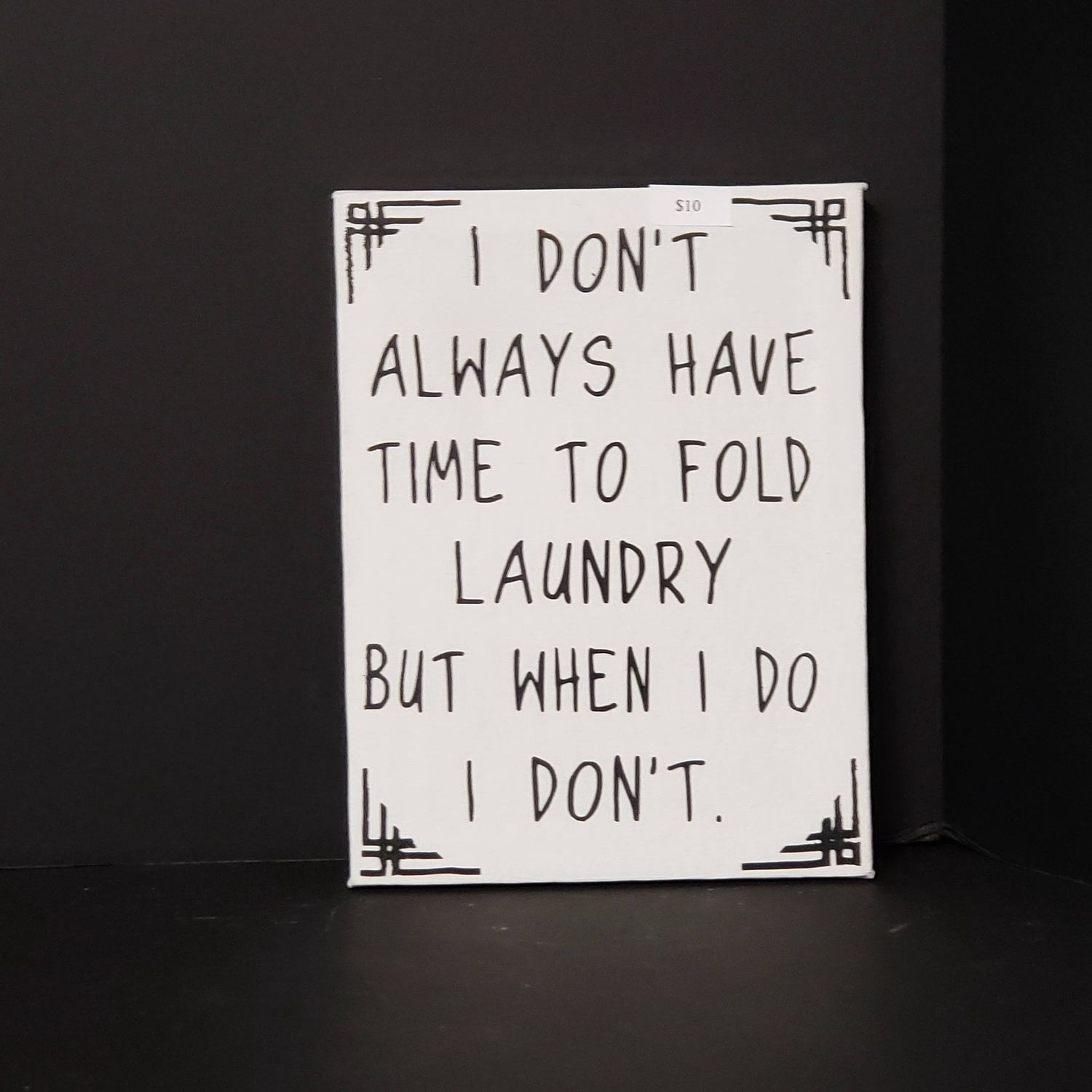 Snarky humor-Folding laundry