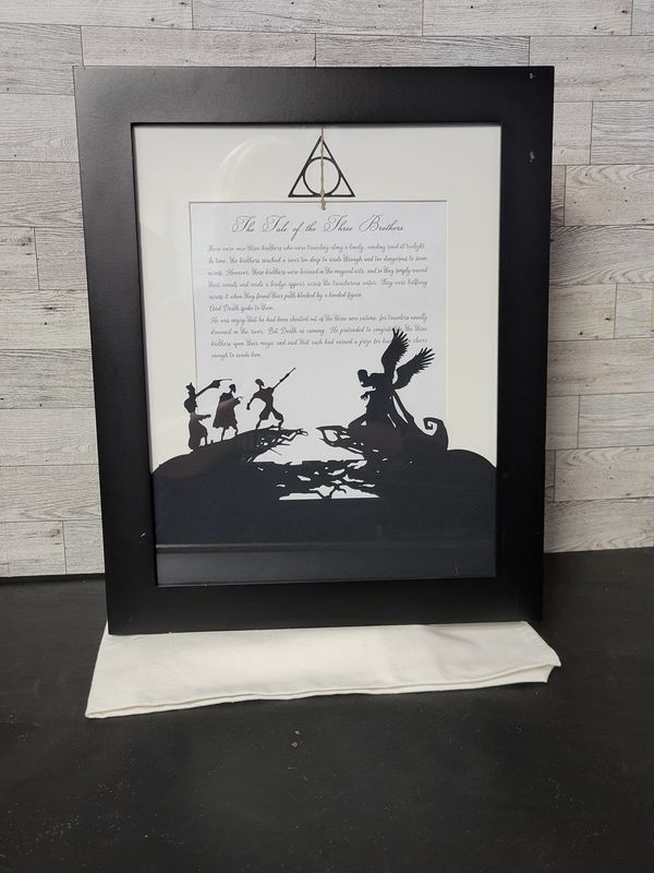 Hogwarts-Tale of Two Brothers story book Framed