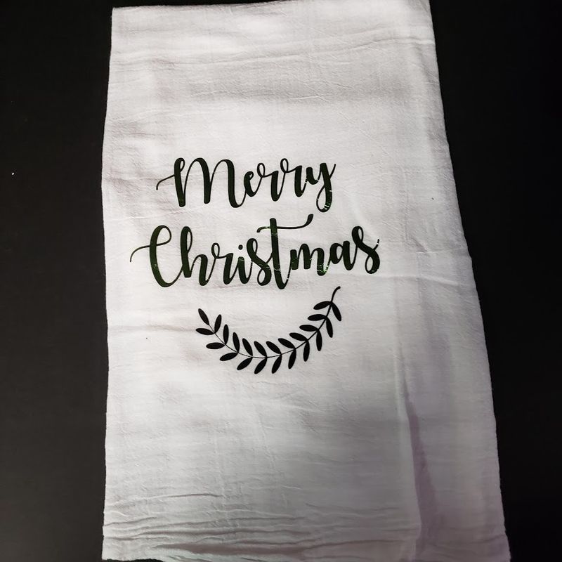 Flour Sack Towels-Merry Xmas