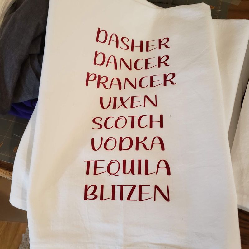 Flour Sack Towels-Dasher dancer
