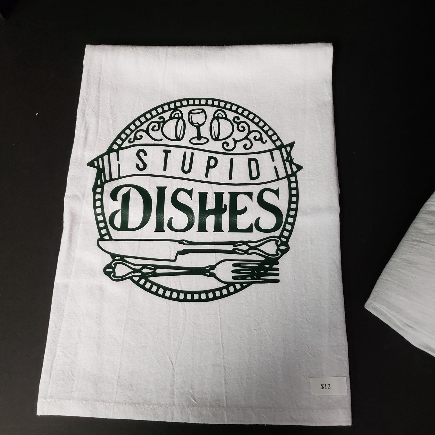 Flour Sack Towels-Stupid Dishes
