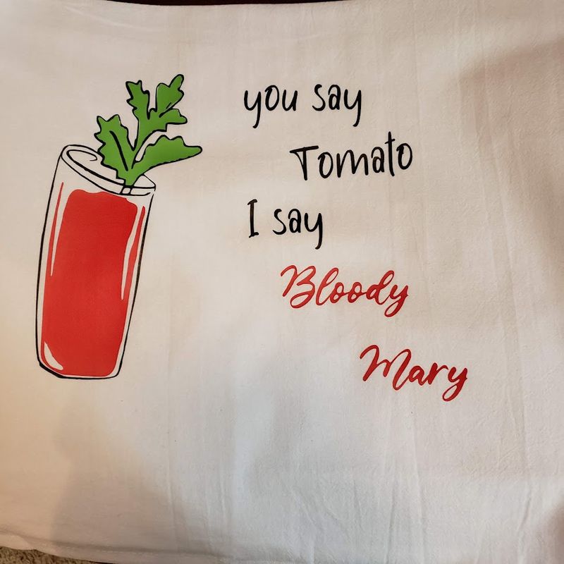 Flour Sack Towels-Bloody mary
