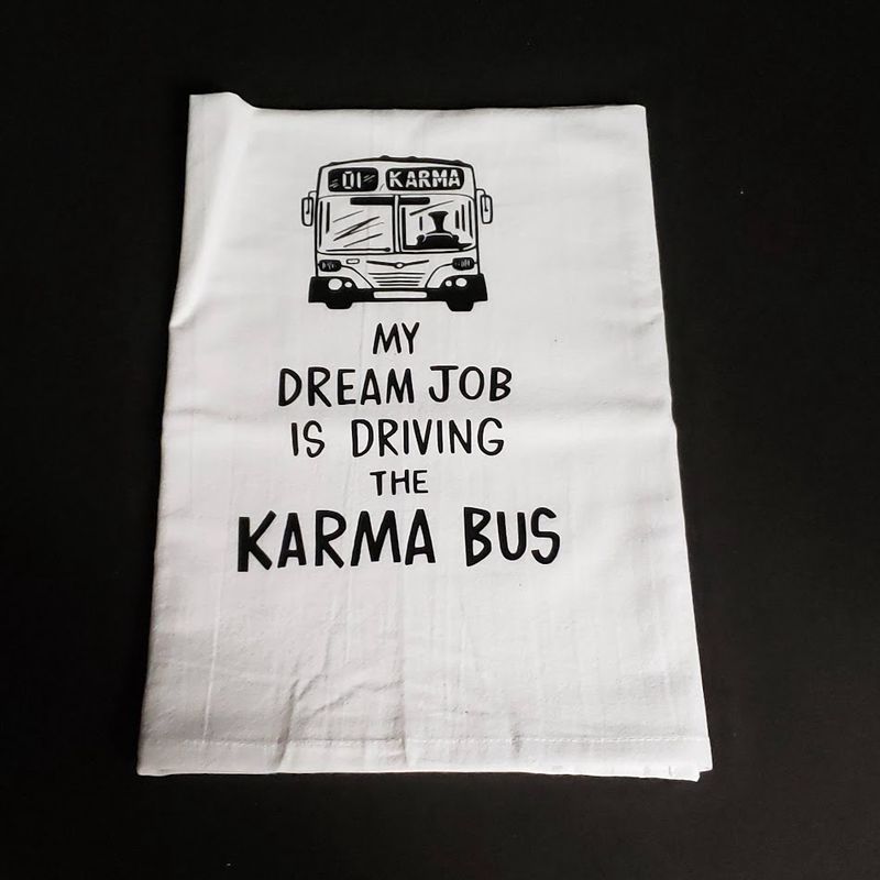 Flour Sack Towels-Karma Bus