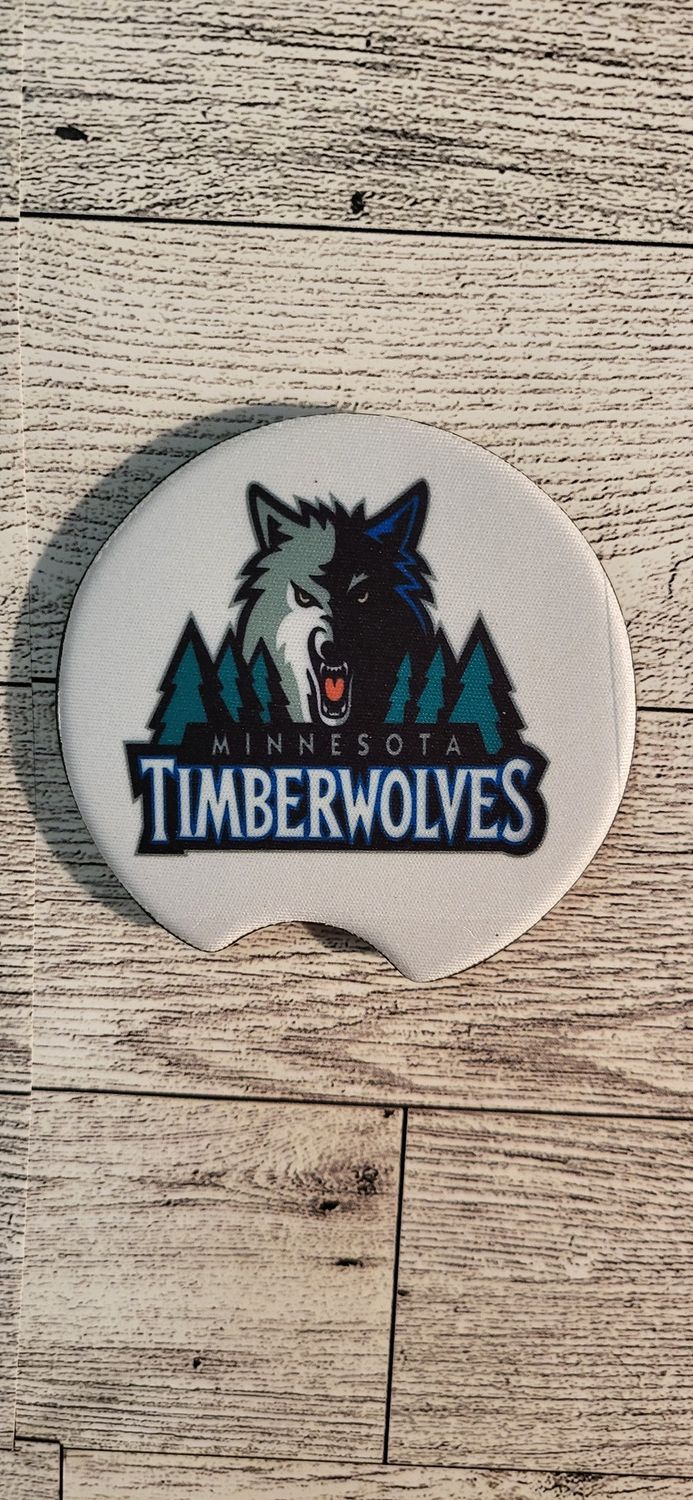 Car Coasters- Individual-Timberwolves