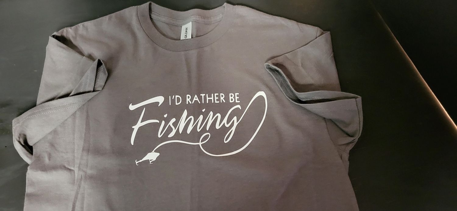 T-Shirts-Rather be fishing