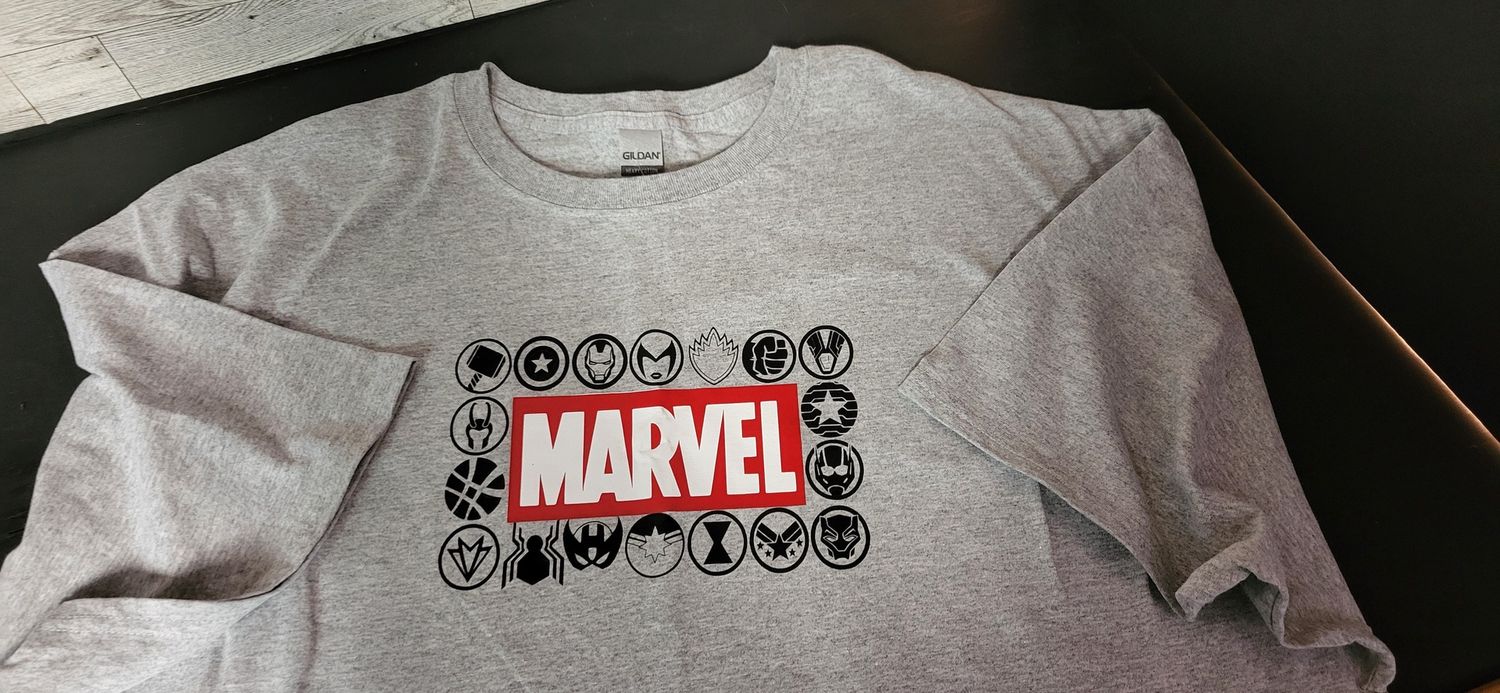 T-Shirts-Marvel Character logos