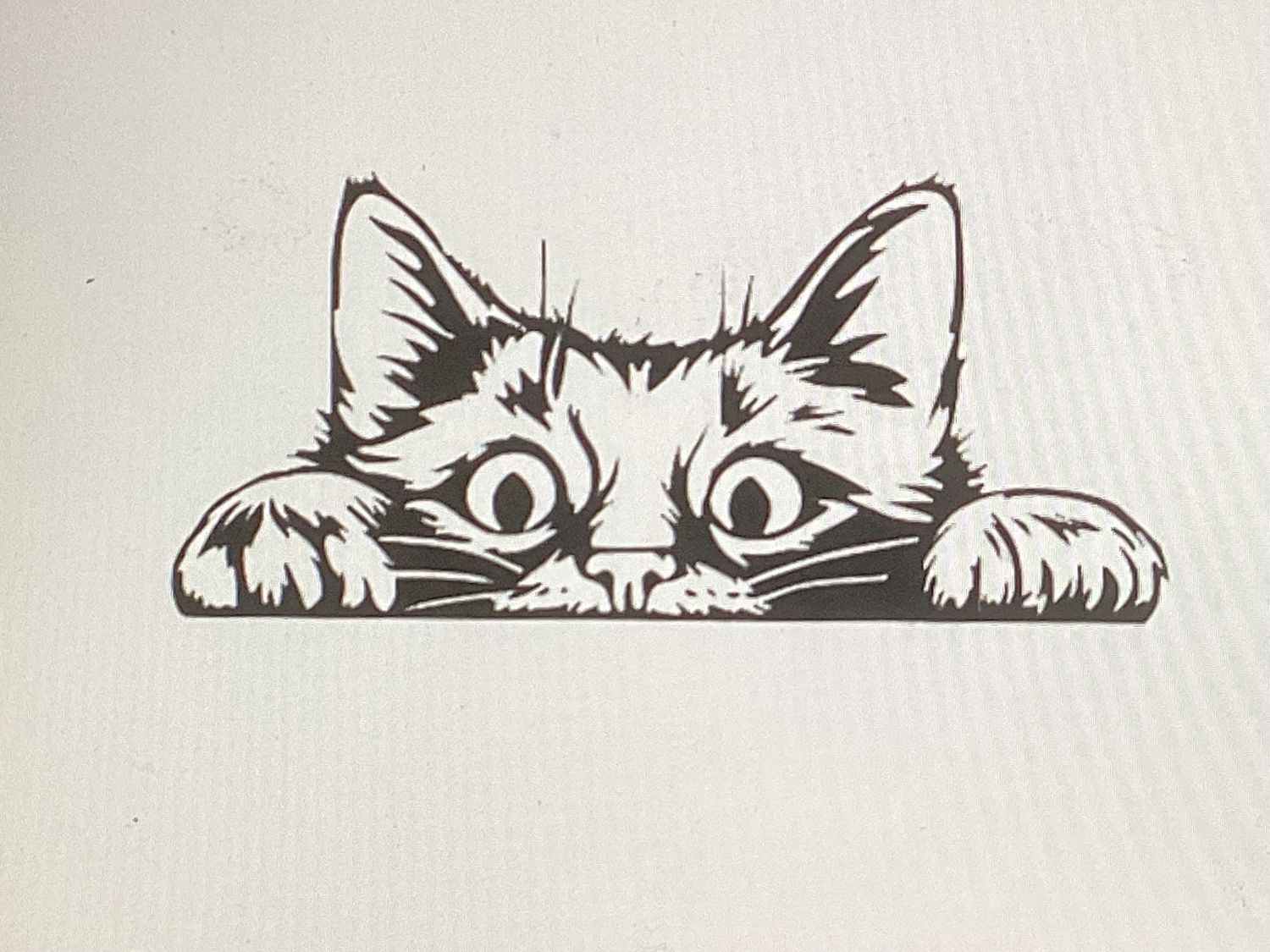 Decals-Kitten Peeker