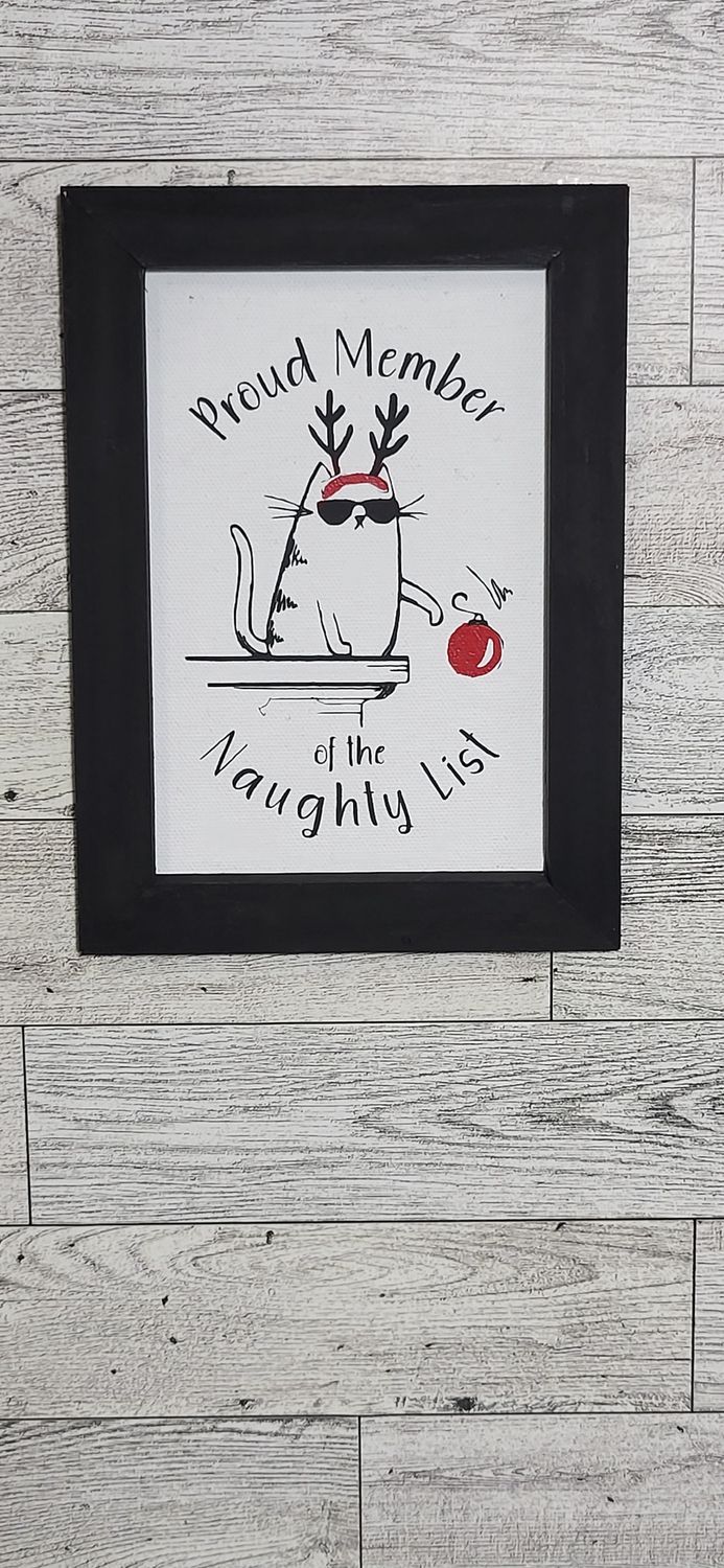 Signs/Snarky Humor-Cat Naughty List