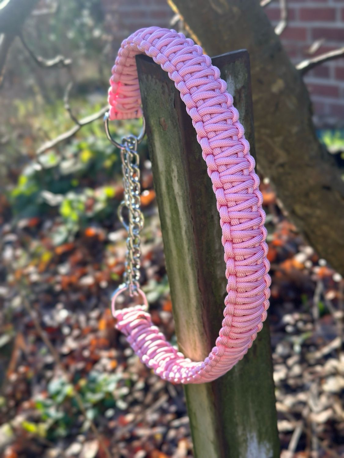 Halsband mit Zugstopp Kette