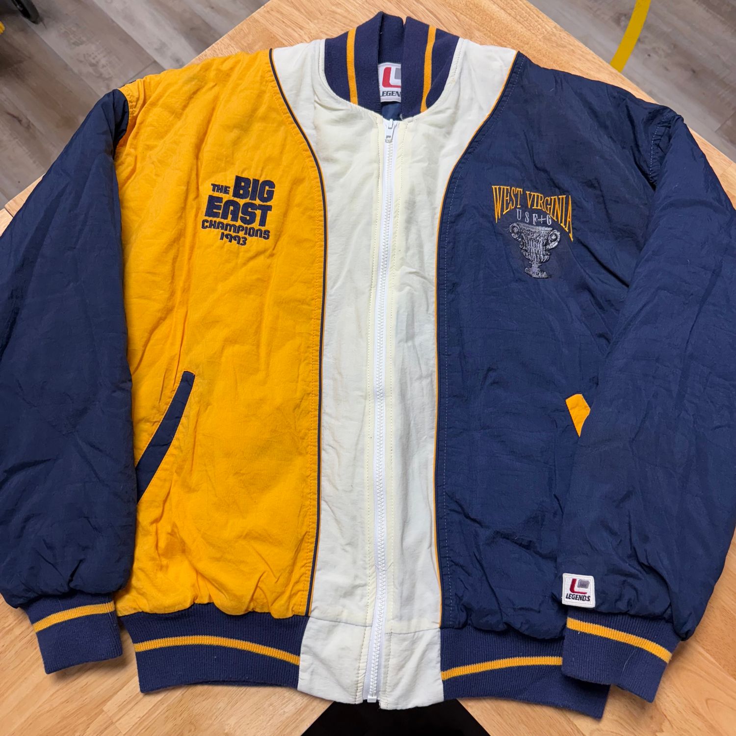 WVU Big East 93 Legends Puffer Large