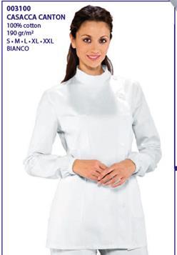 Casacca canton bianco cotone 100% taglia L