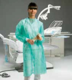 30.D1006 Camice TNT Verde POLSINI