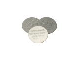 Dischi adesivi acciaio inox magnetico 100 pz cod. 11010