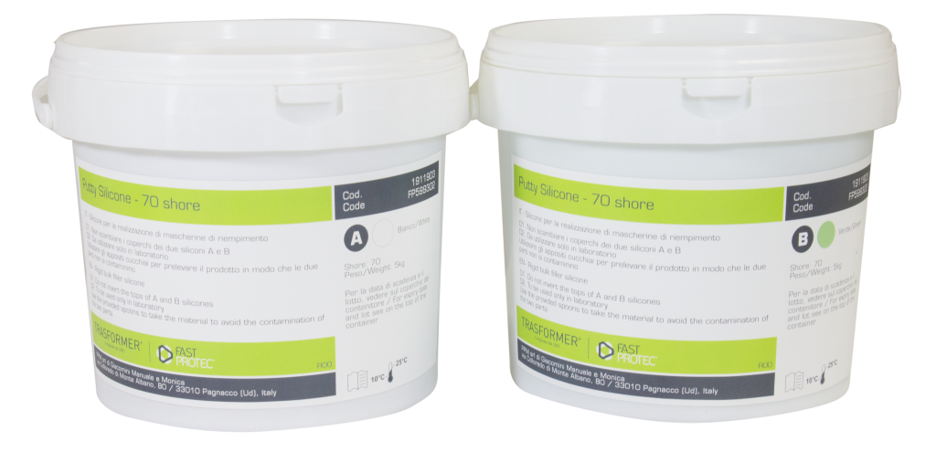 Silicone Putty 70 shore - 5 KG (A+B)