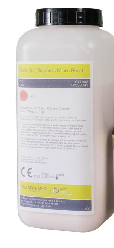 Resina Microperlata ROSA VENATA PER PROTESI