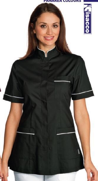 Casacca panarea nero bordo bianco taglia S