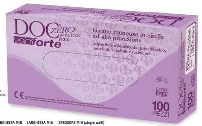 Guanti nitrile senza Polvere DOC