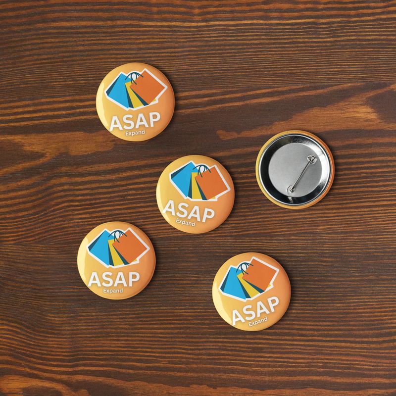 ASAP Set of pin buttons