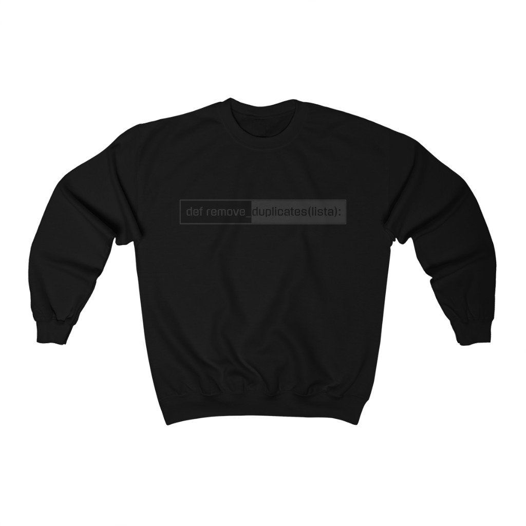Mens Python Coding Logo Sweatshirt, Size: L, Color: Black