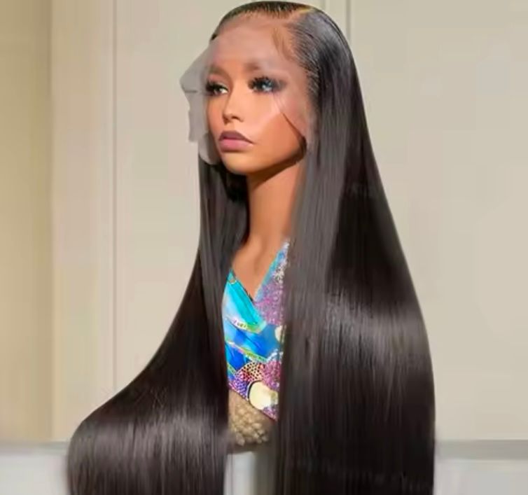 13x6 , HD lace ,  180% Density, pre plucked straight Brazilian wig