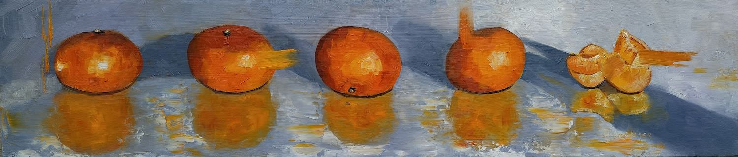 Oranges des mandarins
