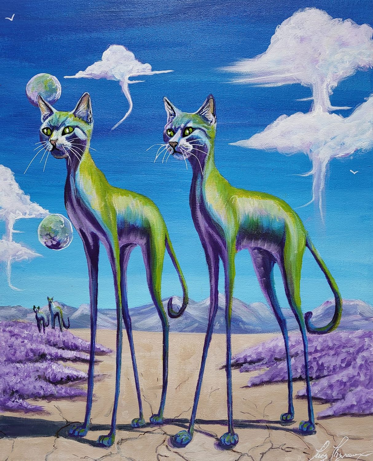 La légende des chats verts