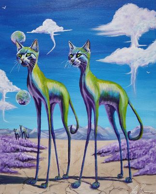 La légende des chats verts