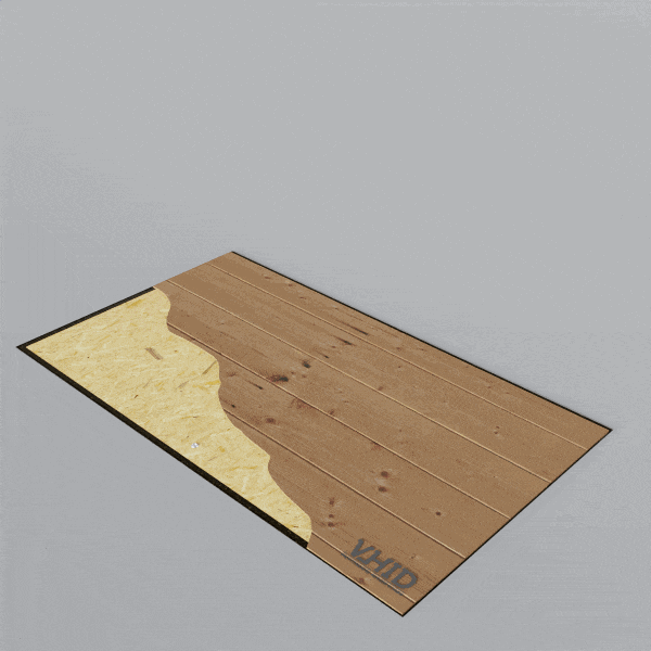 Hidden cellar door for hardwood or engineered wood flooring with gas springs and damper, mod. MARAUS, made of black steel