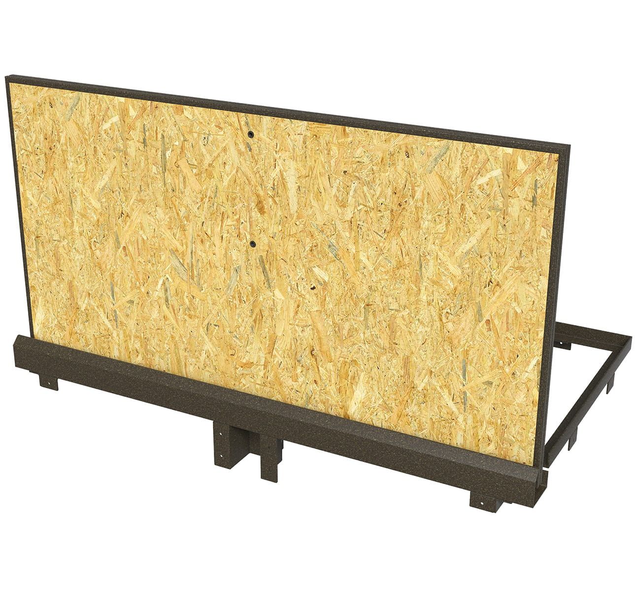 Floor hatch for wood flooring with electric drive, insulated lid, mod. Electric MARAUS, black steel