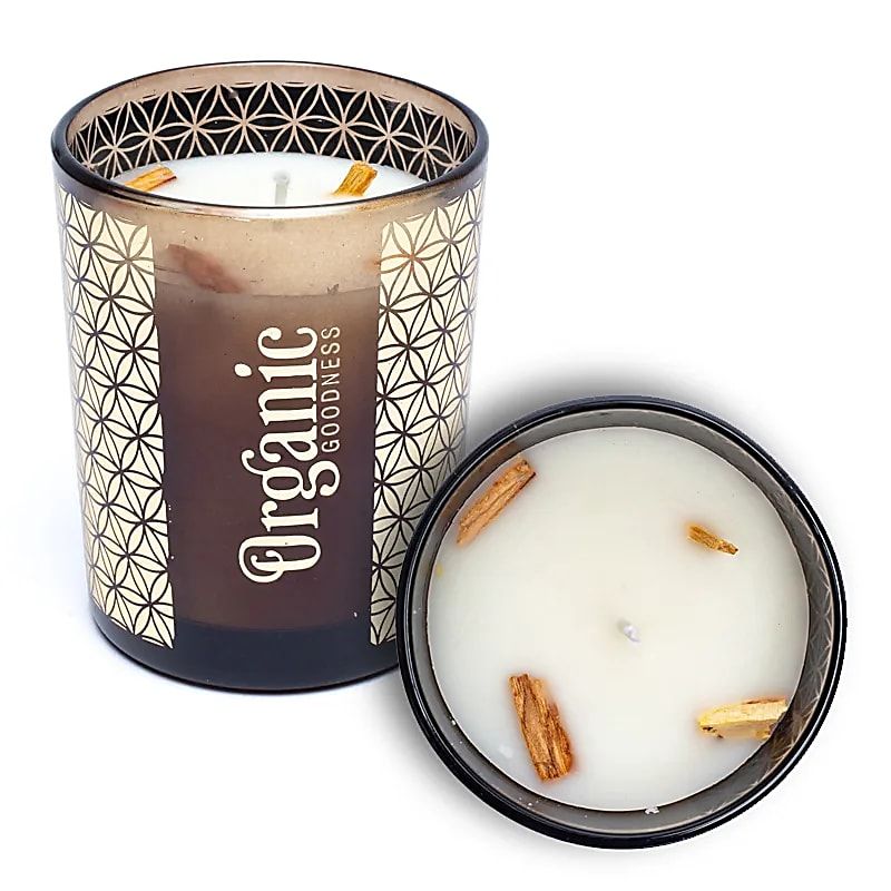 Organic Goodness geurkaars Palo Santo &amp; Cederhout