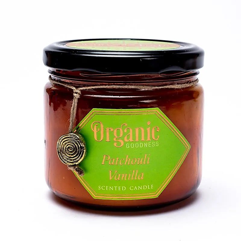 Organic Goodness soja was kaars Patchouli en Vanille
