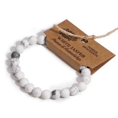 Armband - Witte Jaspis
