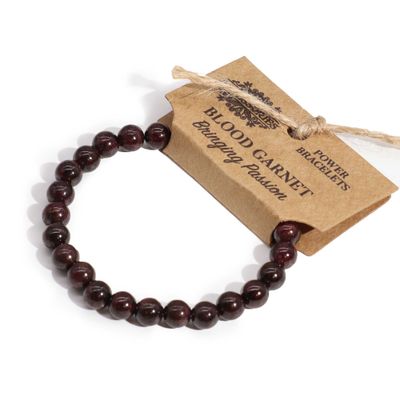 Armband - Bloed Granaat