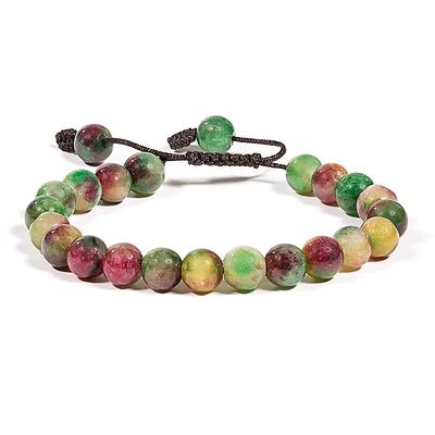 Armband agaat 21 kralen verstelbaar