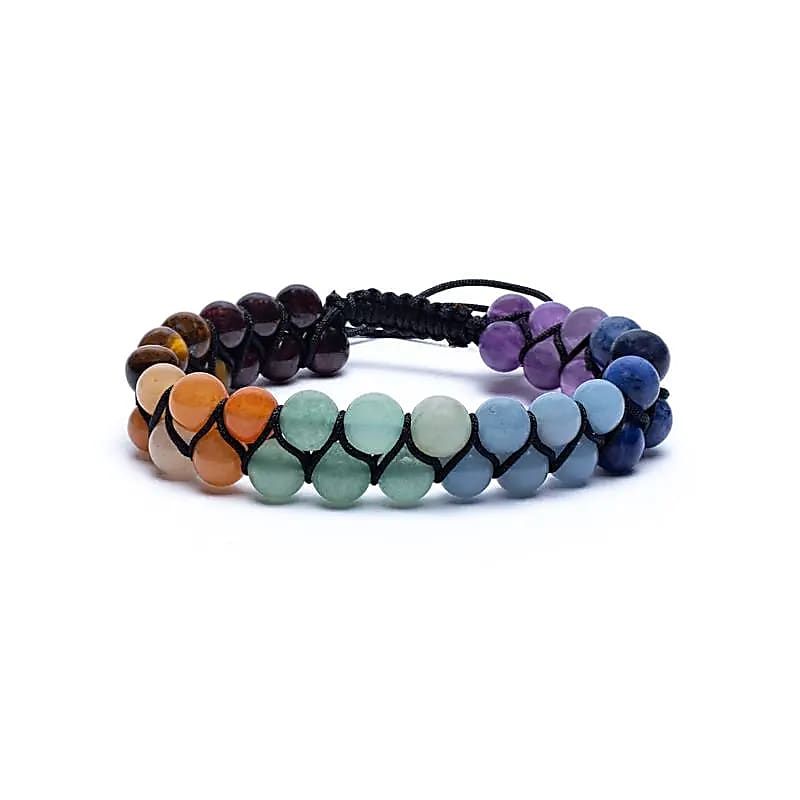 Armband chakra dubbele rij verstelbaar