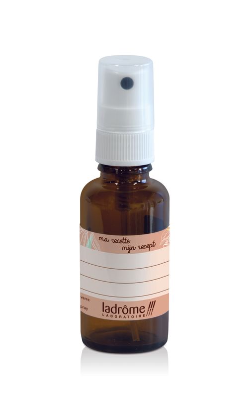 leeg bruin flesje in glas - spray - 30 ml