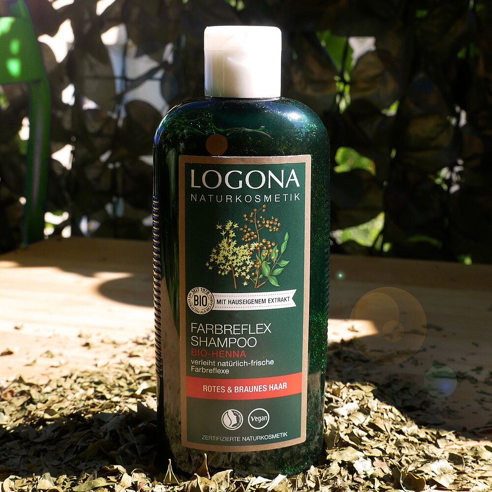 Shampoo voor rood en bruin haar met biologisch henna-extract