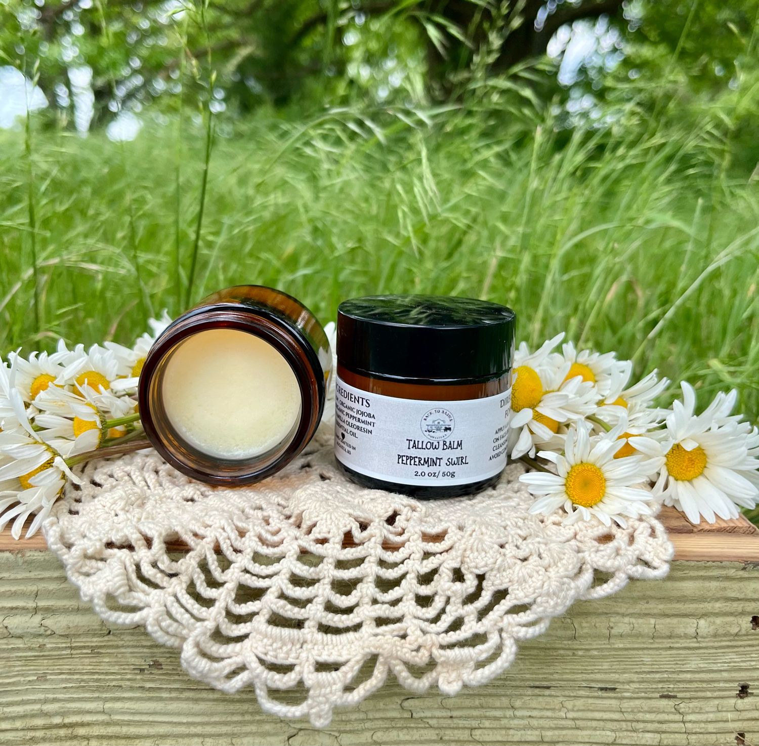 Tallow Balm- Peppermint Swirl