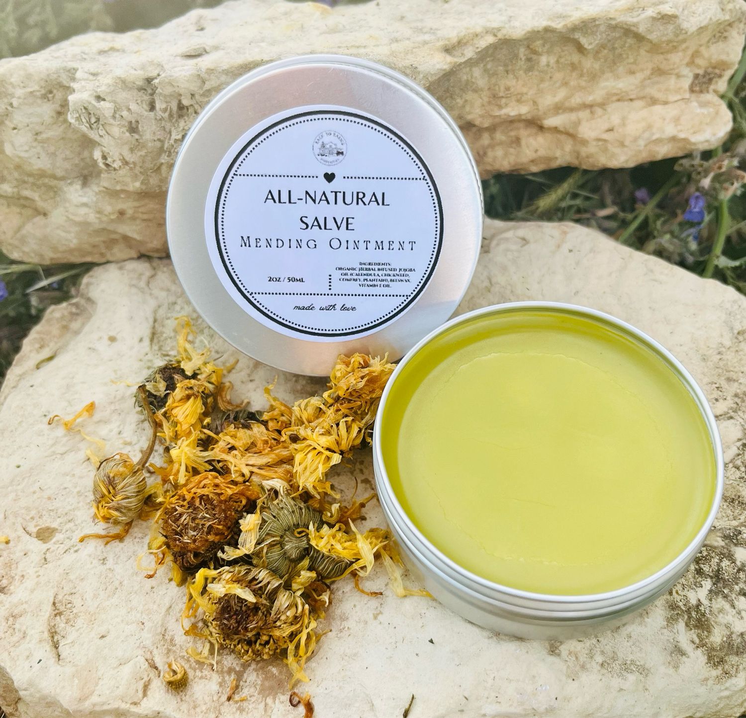 Mending Ointment- All-Natural Herb Salve