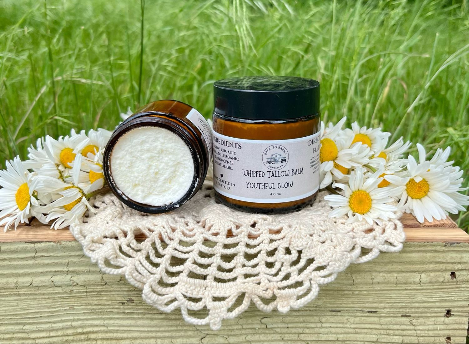 4oz Whipped Tallow Balm- Youthful Glow