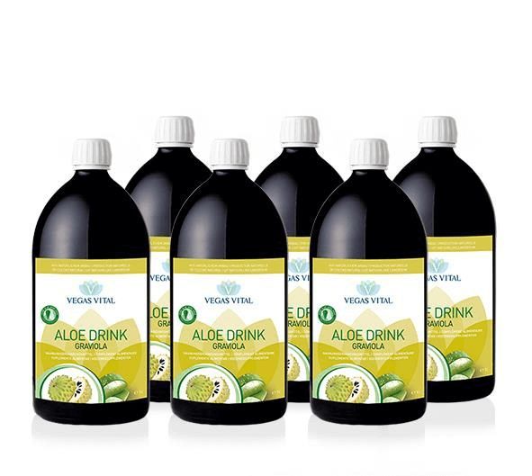 Aloe Vera Drink  "Graviola" 6 Liter und 5 Flaschen nur bezahlen