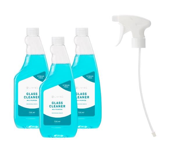 Mehrzweck-Glasreiniger im 3-er Pack   "Glass Cleaner"    3x750ml