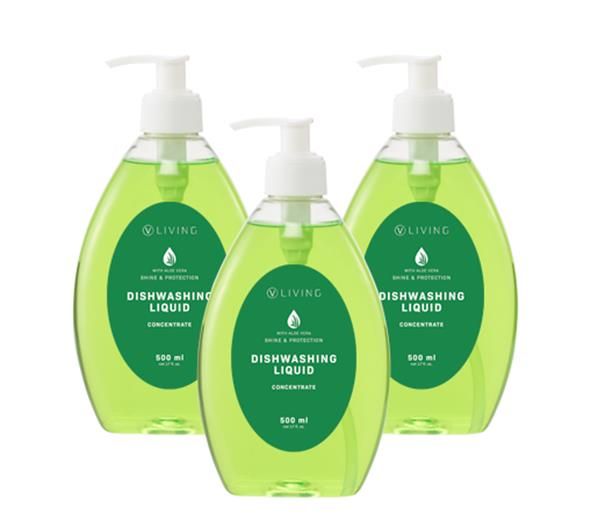 Geschirrspülmittel-Konzentrat im 3-er Pack   "Dishwashing Liquid"   3x500ml