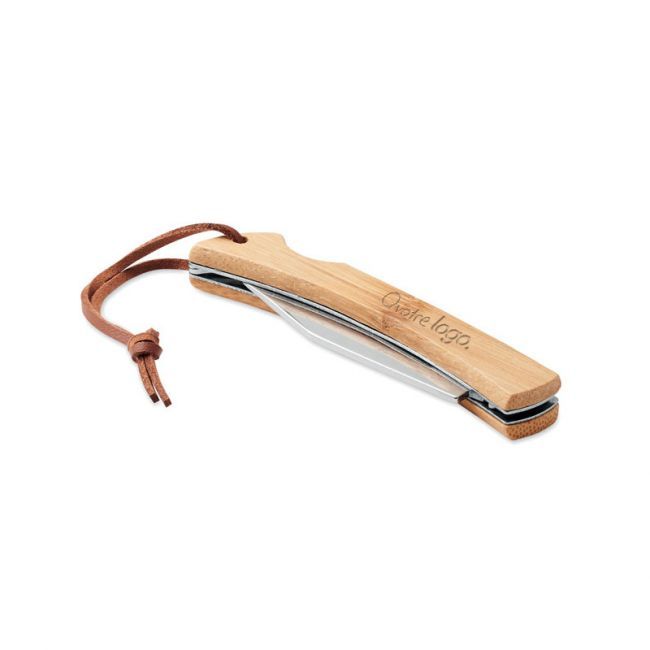 Couteau pliable en bambou