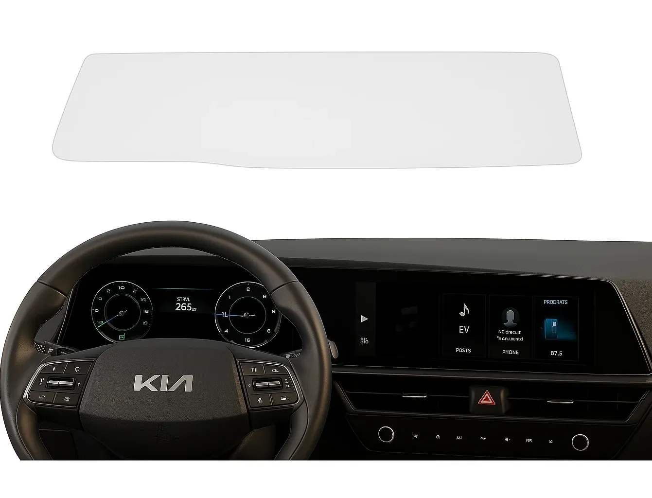 DISPRO Screenprotector Kia Niro SG2 – Matte Anti-Fingerprint