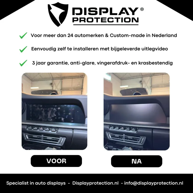 Opel Astra displayprotector - antifingerprint