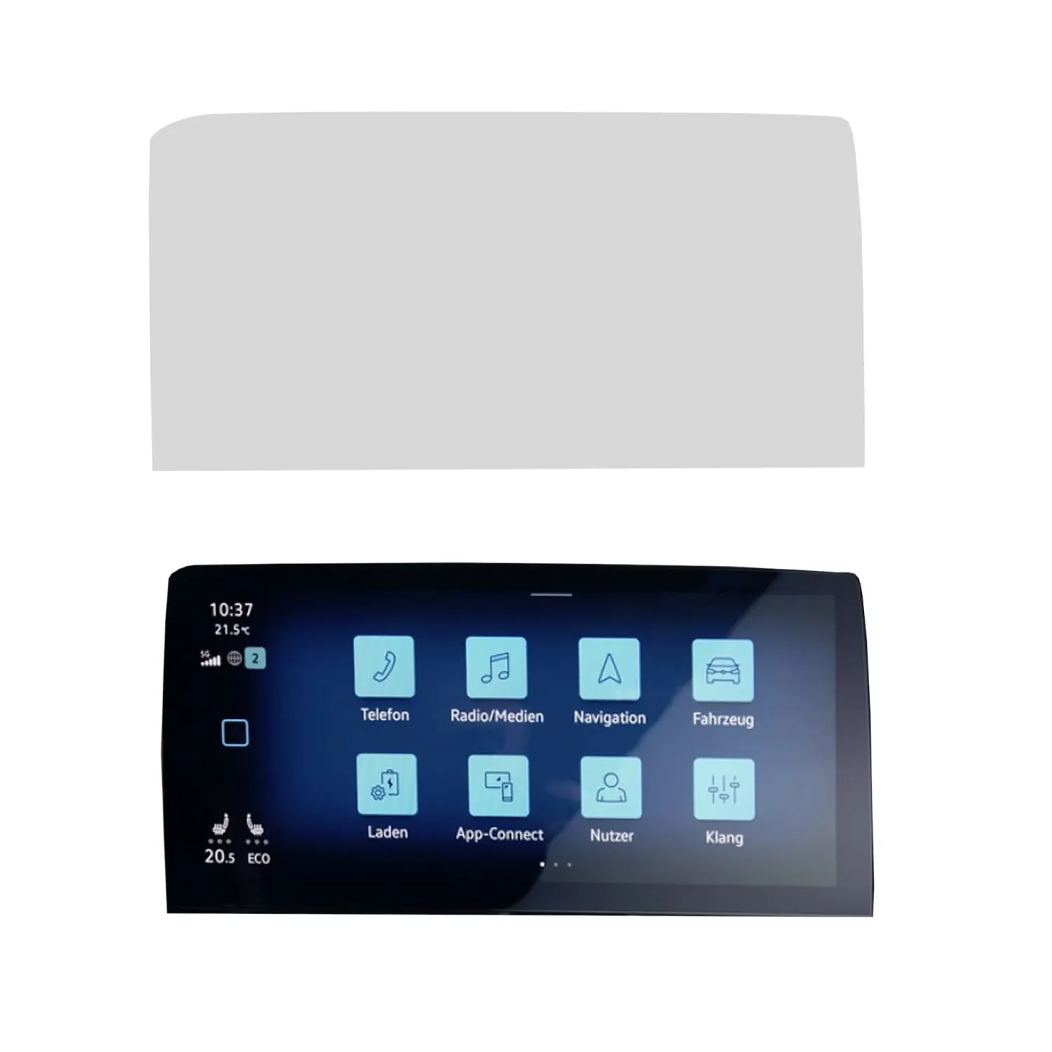 DISPRO Screenprotector Volkswagen ID. Buzz 10 inch – Matte Anti‑Fingerprint