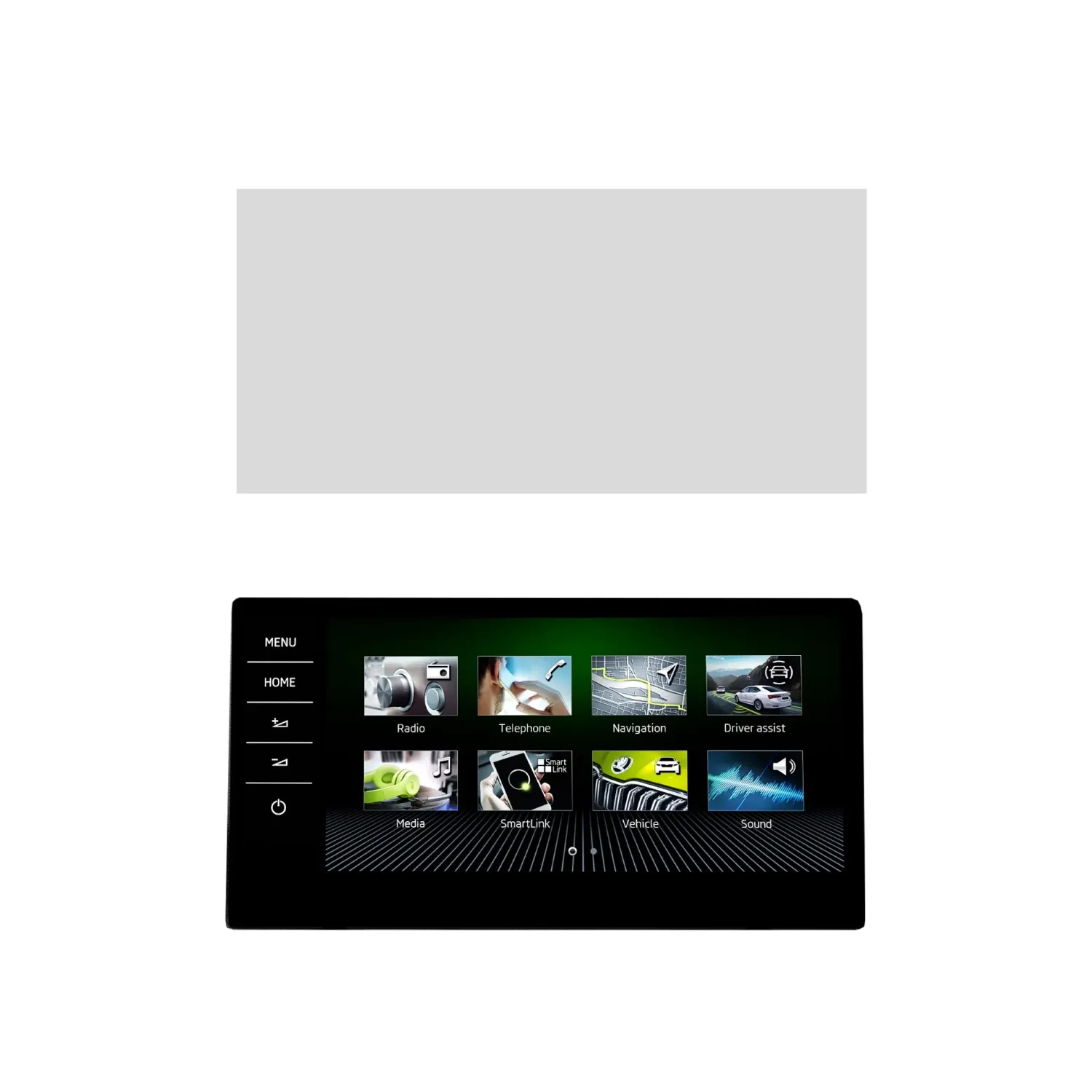 DISPRO Screenprotector Skoda Kodiaq Gen 1 2017–2022 – Matte Anti-Fingerprint (Full Screen)