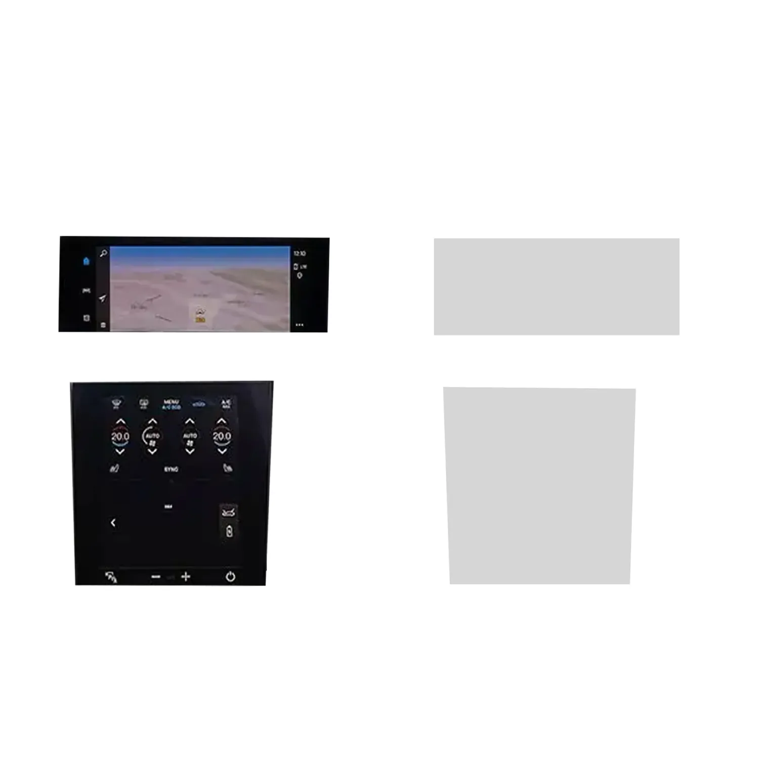 DISPRO Screenprotector Porsche Taycan 2019–heden (2-delig) – Matte Anti-Fingerprint