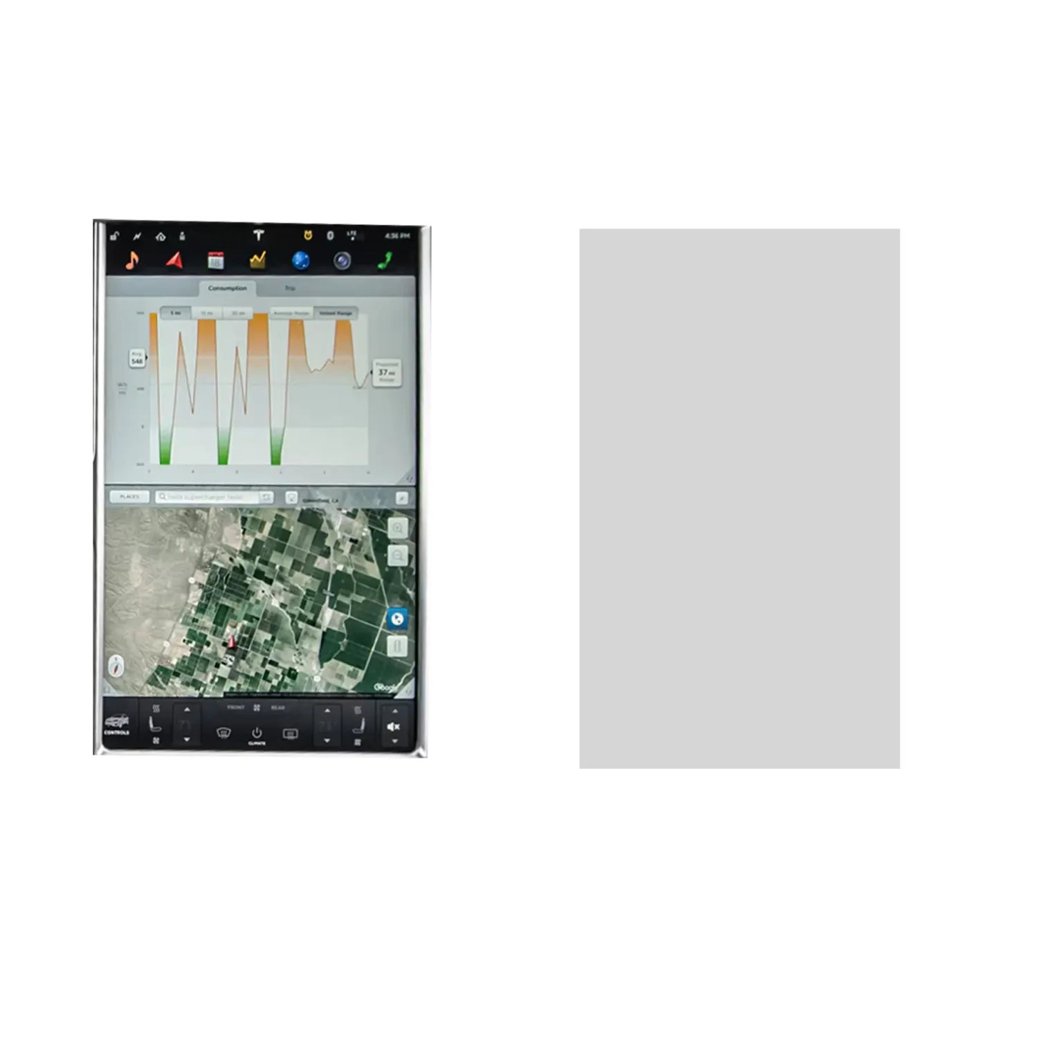 DISPRO Screenprotector Tesla Model X – Matte Anti-Fingerprint